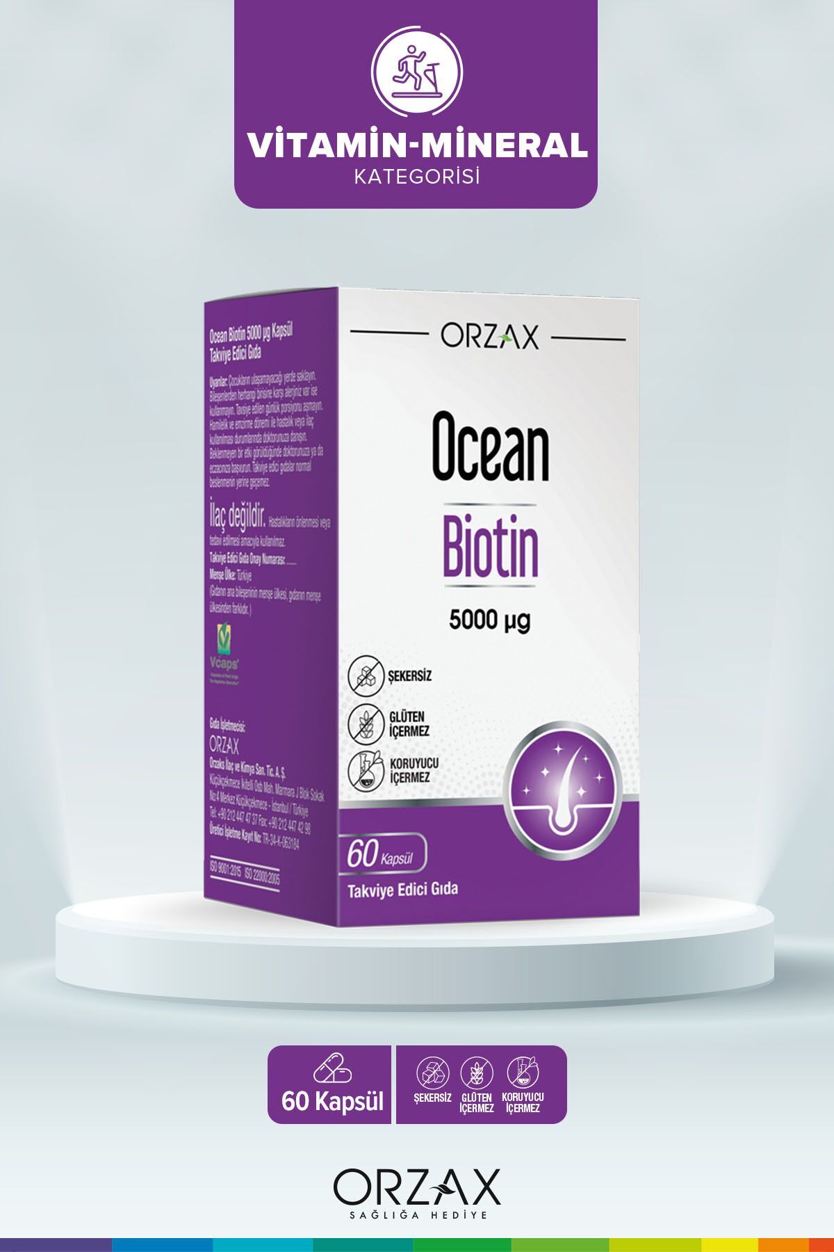 Ocean Biotin 5000 mcg 60 Kapsül