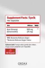 Ocean Panax Ginseng 500 mg 60 Kapsül