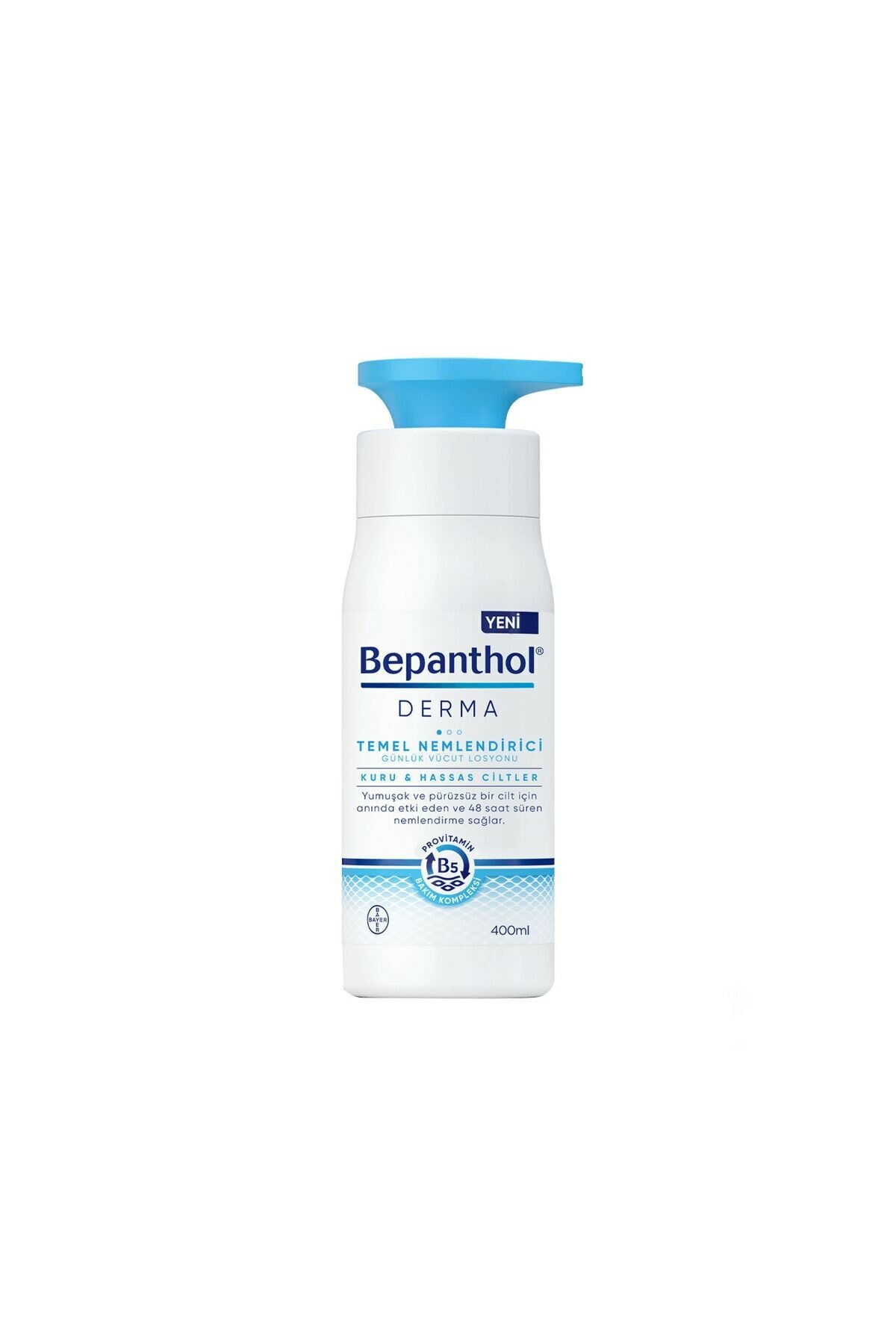 Bepanthol Derma Temel Nemlendirici Günlük Vücut Losyonu 400 ml l Kuru ve Hassas Ciltler