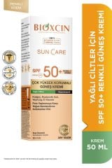 Bioxcin Sun Care Güneş Krem Renkli Yüksek Korumalı Yağlı Ciltler İçin SPF50+ 50 ml