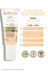 Bioxcin Sun Care Güneş Krem Renkli Yüksek Korumalı Yağlı Ciltler İçin SPF50+ 50 ml