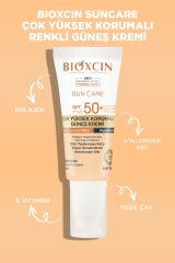 Bioxcin Sun Care Güneş Krem Renkli Yüksek Korumalı Kuru & Normal Ciltler İçin SPF50+ 50 ml