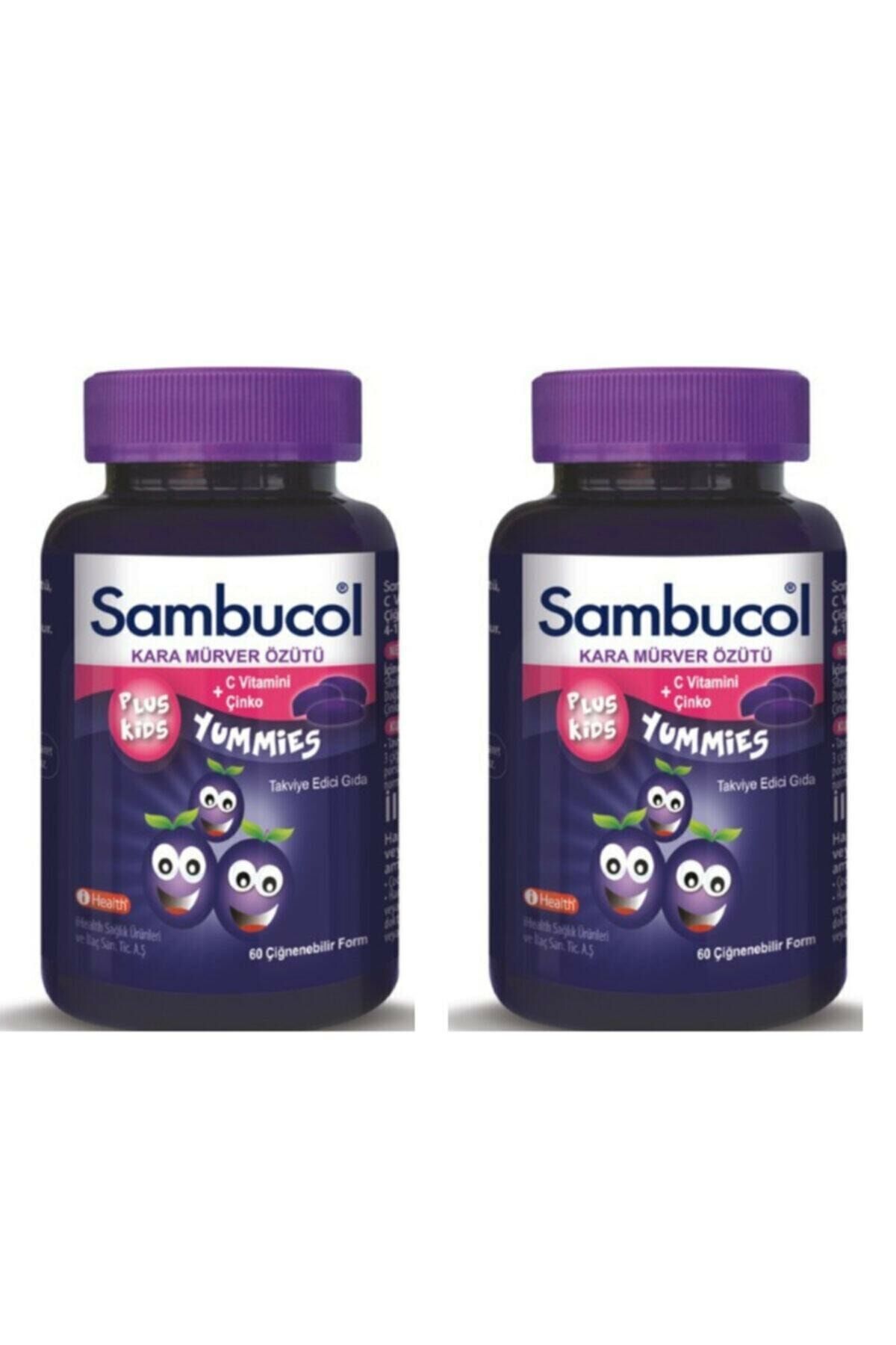 Sambucol Plus Kids Yummies 60 Çiğnenebilir Jelibon 2'li Set