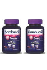 Sambucol Plus Kids Yummies 60 Çiğnenebilir Jelibon 2'li Set