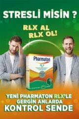 Pharmaton RLX Tablet Magnezyum, Rodiola Ekstresi ve Yeşil Çay Ekstresi İçeren Takviye Edici Gıda