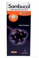 Sambucol Plus Kara Mürver Özütü + C Vitamini & Çinko 120 Ml