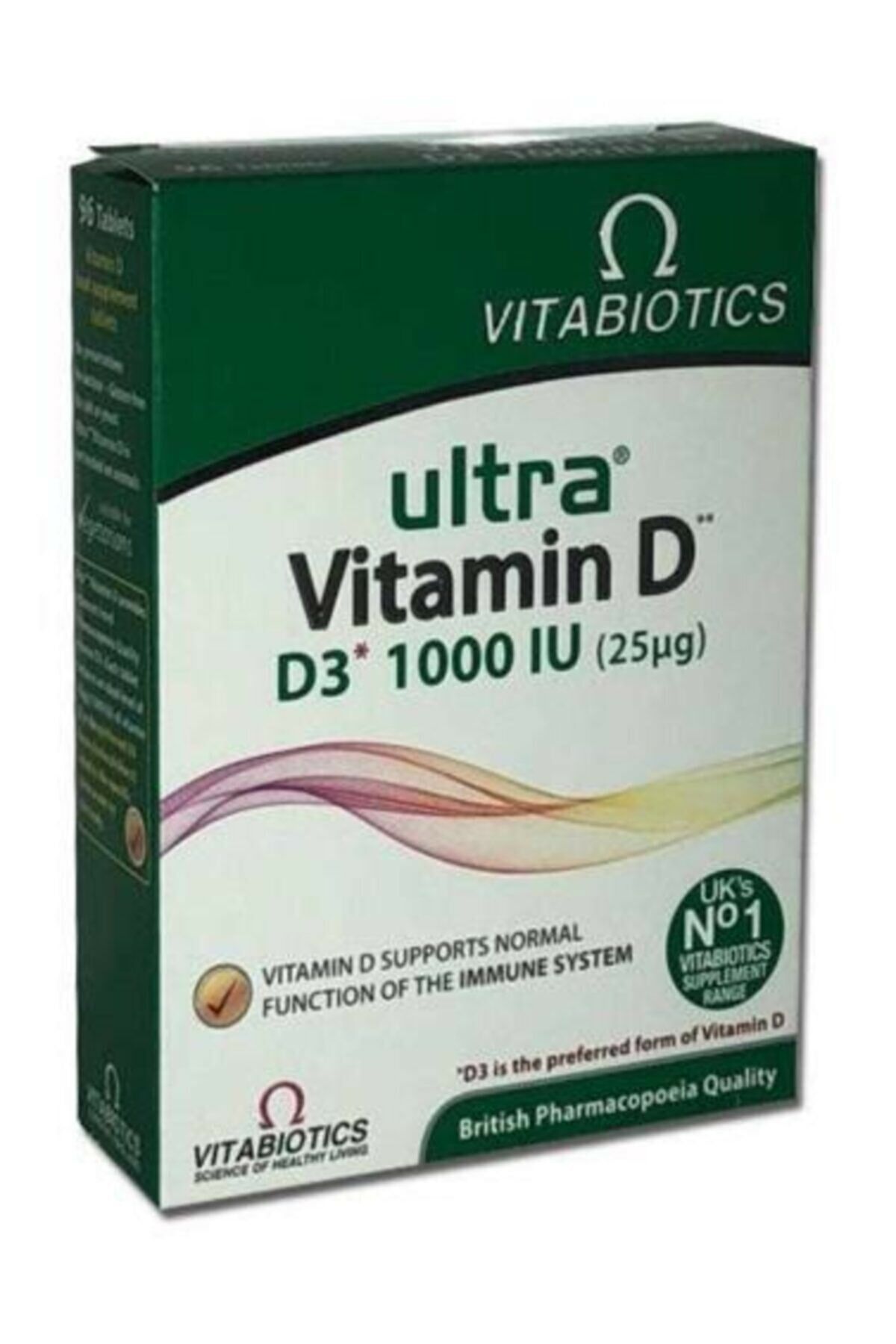 Ultra Vitamin D D3 1000 Iu 96 Tablets