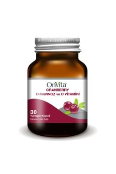 Onvita Cranberry D Mannoz ve C Vitamini 30 Kapsül