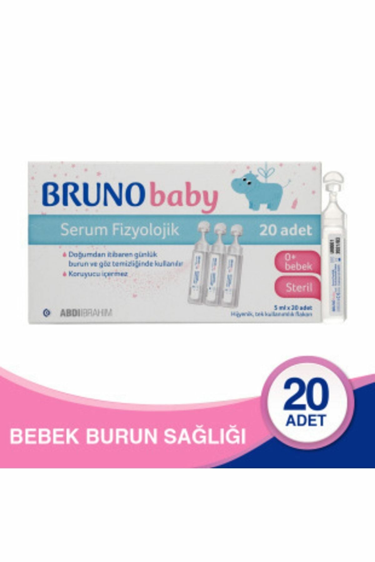 Bruno Serum Fizyolojik 5 Ml X 20 Flakon