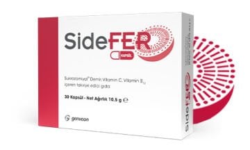 Sidefer Demir-Vitamin C-Vitamin B12 - 30 Kapsül