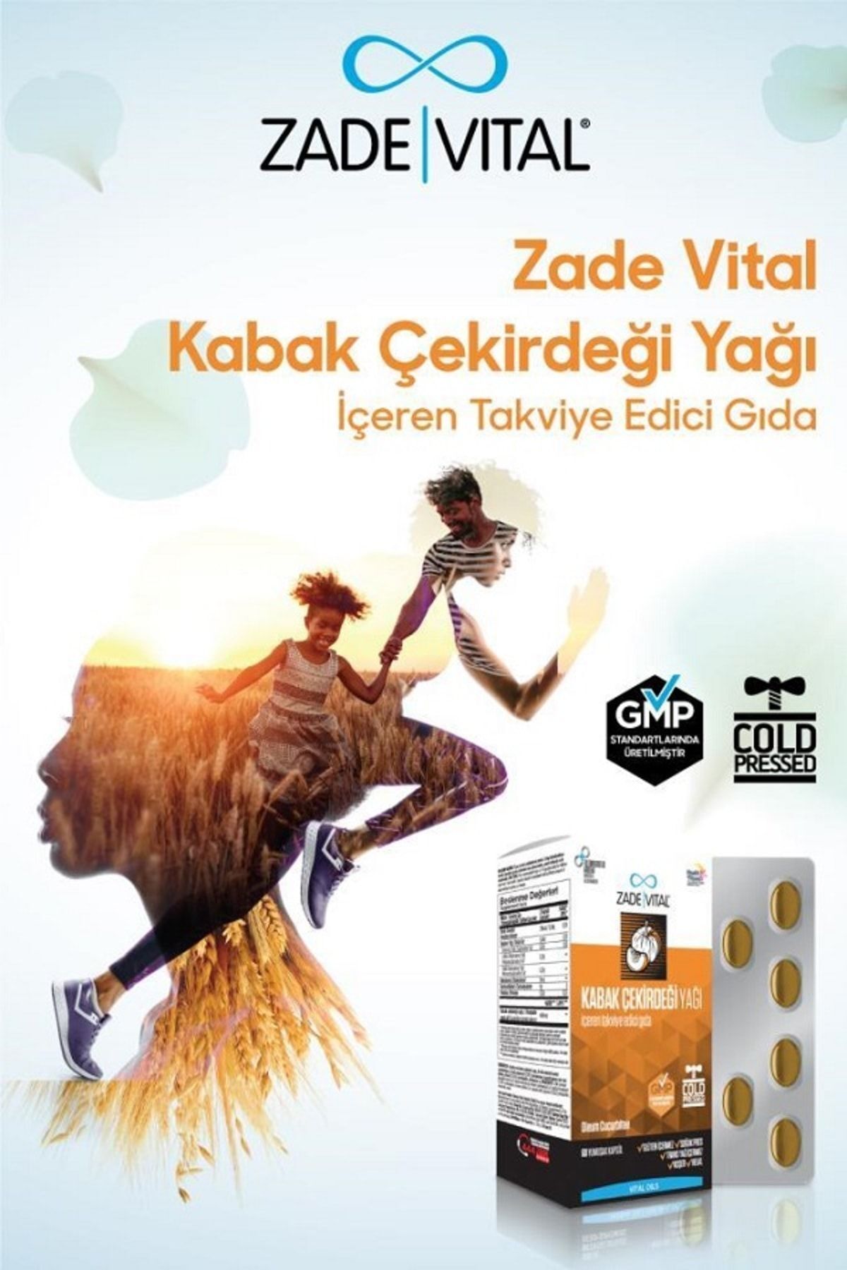 Zade Vital Kabak Çekirdeği Yağı 320 Mg 60 Yumuşak Kapsül