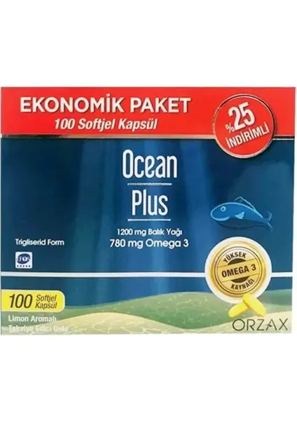 Ocean Plus Omega 3 1200 mg 100 Kapsul