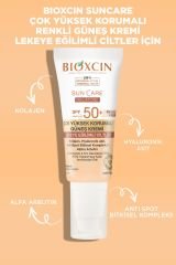 Bioxcin Sun Care Lekeye Eğilimli Ciltler Için Çok Yüksek Korumalı Renkli Güneş Kremi 50 Spf - Leke Tinted