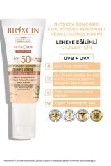 Bioxcin Sun Care Lekeye Eğilimli Ciltler Için Çok Yüksek Korumalı Renkli Güneş Kremi 50 Spf - Leke Tinted