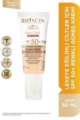 Bioxcin Sun Care Lekeye Eğilimli Ciltler Için Çok Yüksek Korumalı Renkli Güneş Kremi 50 Spf - Leke Tinted