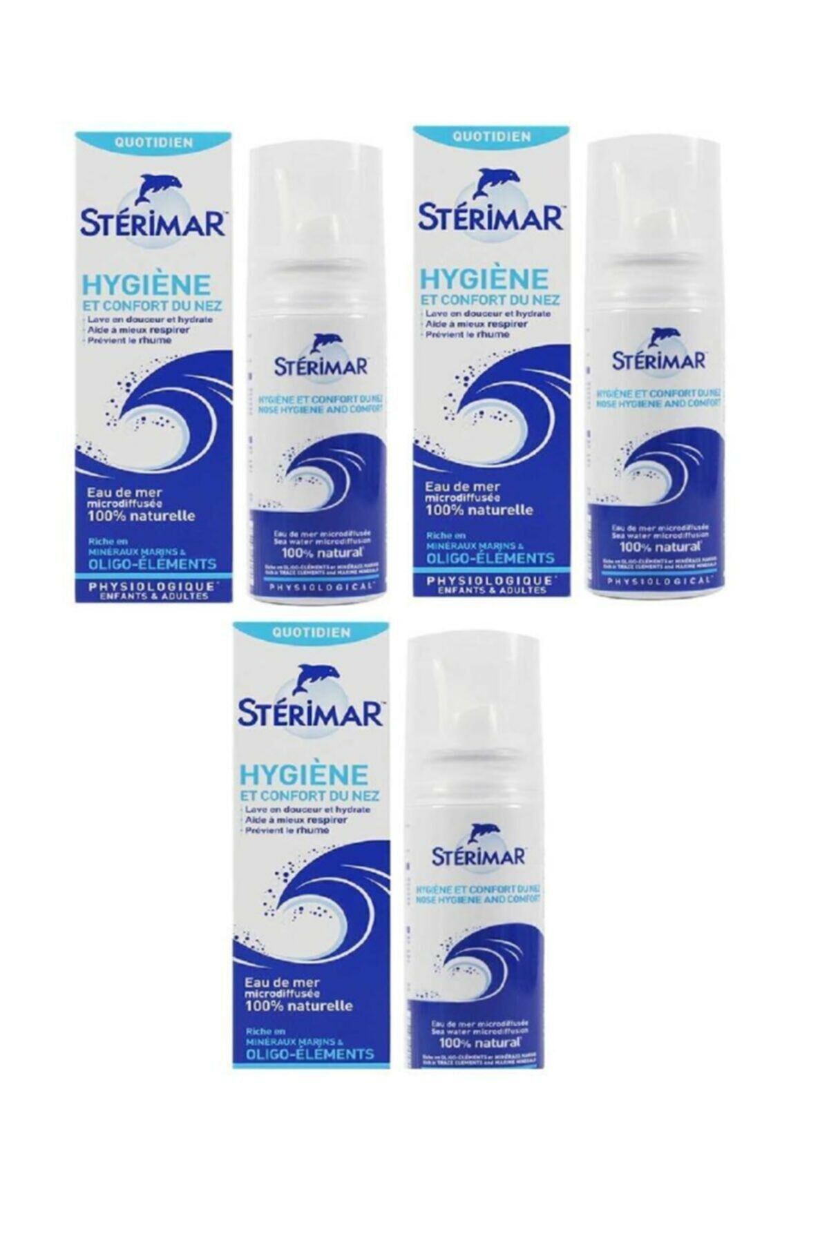 Sterimar Deniz Suyu Burun Spreyi 100 ml-3 Adet