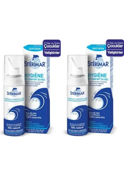 Sterimar Deniz Suyu Burun Spreyi 100 ml 2 Adet