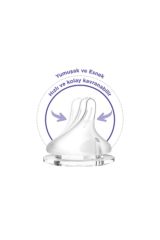 Lansinoh Natural Wave Biberon Emziği Hızlı Akış 2li