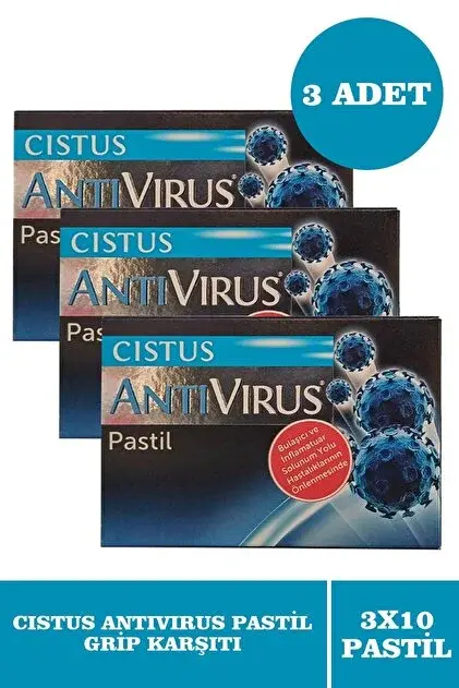 Cistus Antivirüs 10 Pastil 3 Adet