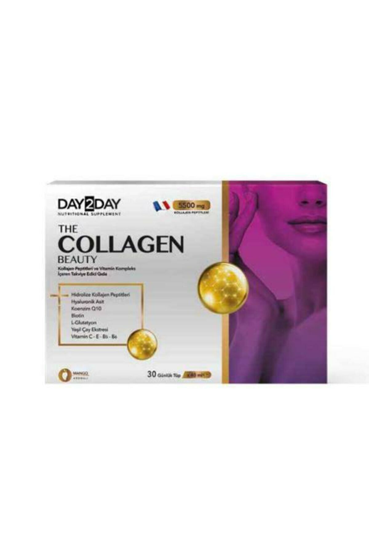 Day2day The Collagen Beauty 5500 mg Kollajen 40 ml X 30 Tüp Shot
