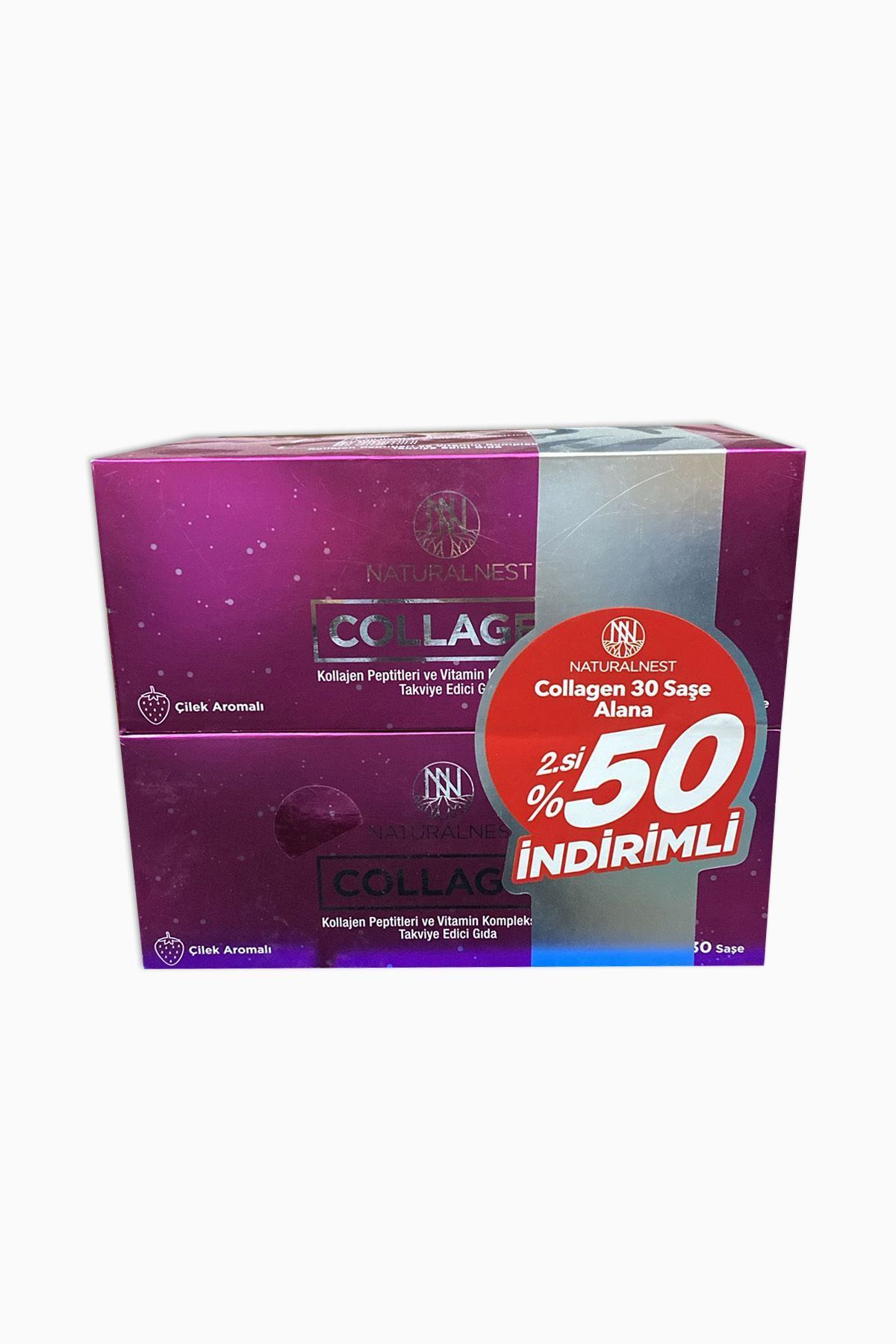 Naturalnest Collagen Çilek Aromalı 30 Şase - İkincisi %50  ( TEKLİDİR )