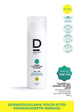 AcnMat Face Protection Gel Güneş Kremi Spf 50+ | Sivilce ve Akne Karşıtı | UVA&UVB Koruyucu | 50 ml