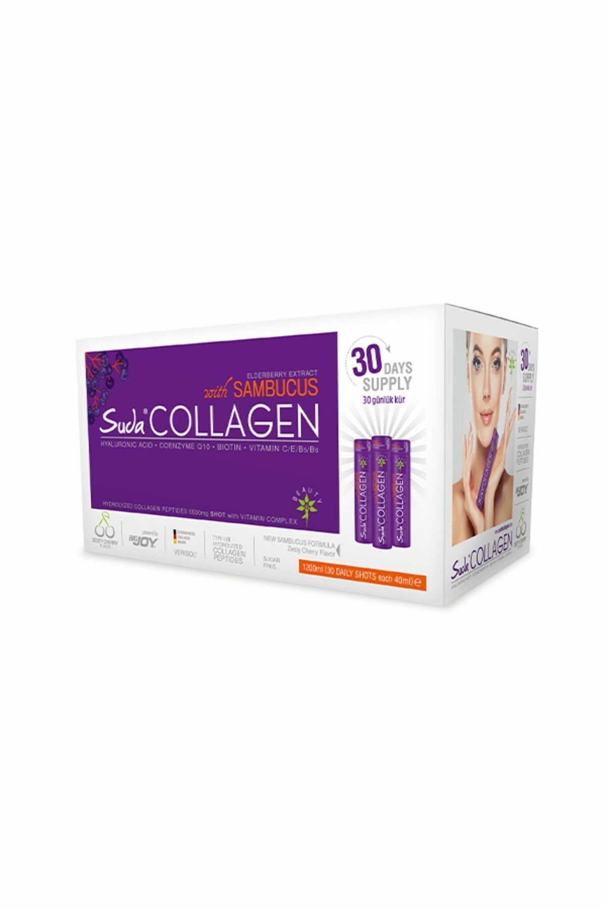 Sambucus Vişne Aromalı Kolajen 40mlx30 Shot