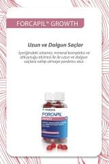 Forcapil® Growth Gummies – Saç Uzamasını Destekleyen Takviye Edici Gıda - 60 Çiğnenebilir Form