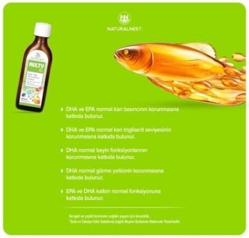 Natural Nest Multy Balık Yagı Surup 150 ml