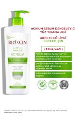 Bioxcin Acnium Sebum Dengeleyici Yüz Yıkama Jeli 500ml