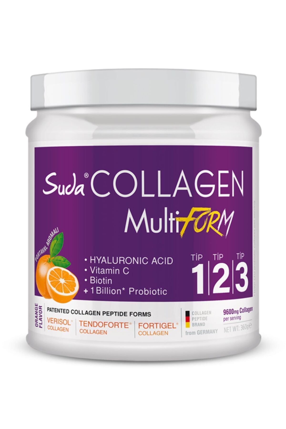 Suda Collagen Multiform Portakal Aromalı 360 gr