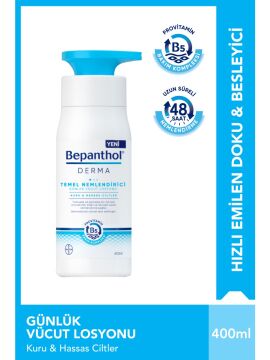 25 adet Bepanthol Derma Yoğun Nemlendirici Günlük Vücut Losyonu 400 ml  Çok Kuru ve Hassas Ciltler