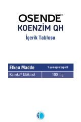 Osende Koenzim QH Ubikinol 100 mg 30 Tablet