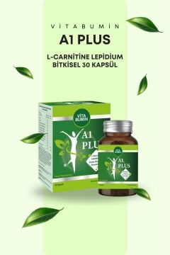 Vitabumin A1 Plus L-Carnitine Lepidium 30 Bitkisel Kapsül