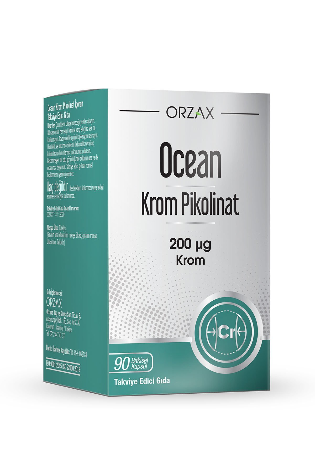 Ocean Krom Pikolinat 200 mcg 90 Kapsül