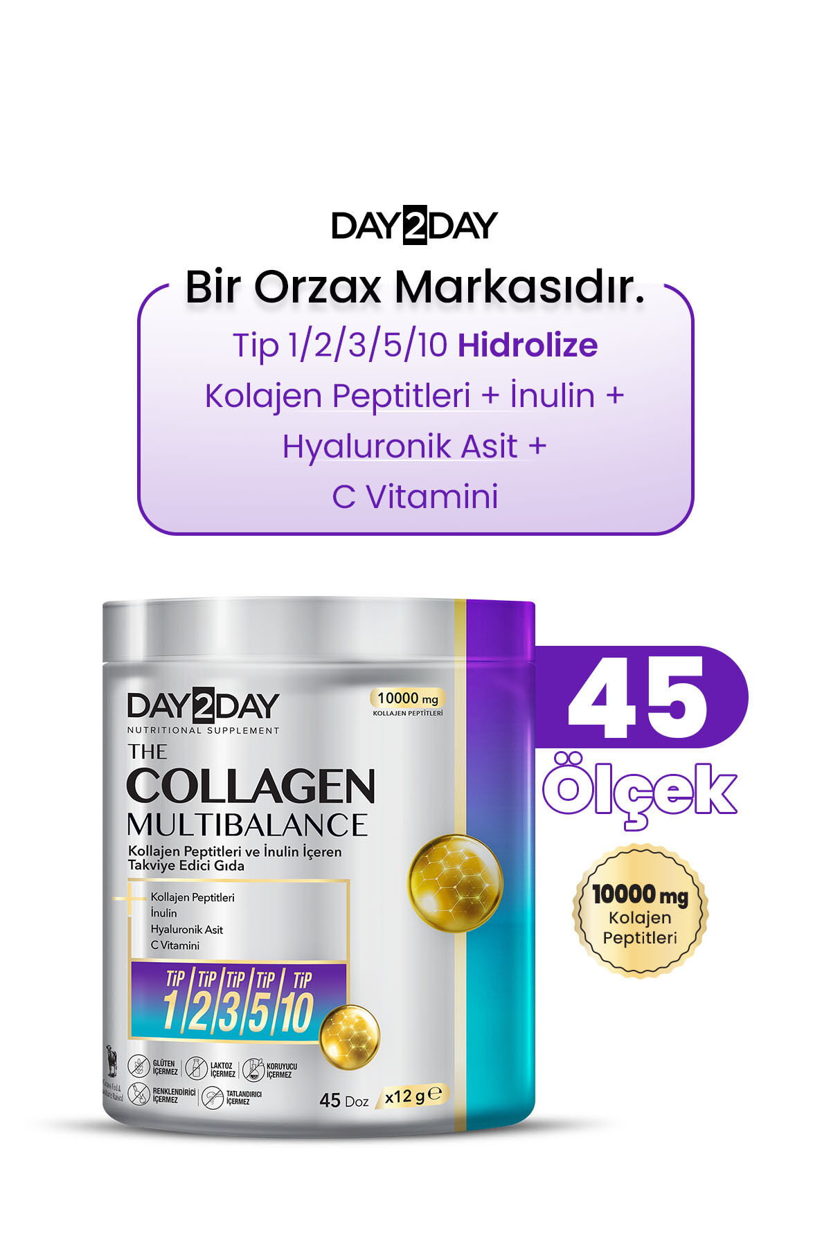 The Collagen MultiBalance Tip 1/ Tip 2/ Tip 3/ Tip 5/ Tip 10 Kolajen Toz Form 540 gr