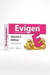 Evigen Vitamin E 400 mg 30 Yumuşak Kapsül