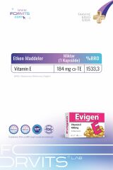 Evigen Vitamin E 400 mg 30 Yumuşak Kapsül