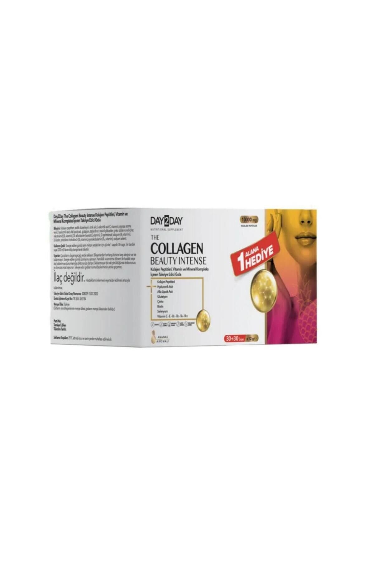 The Collagen Beauty Intense Ananas Aromalı 1 Alana 1 Bedava 60 Saşe