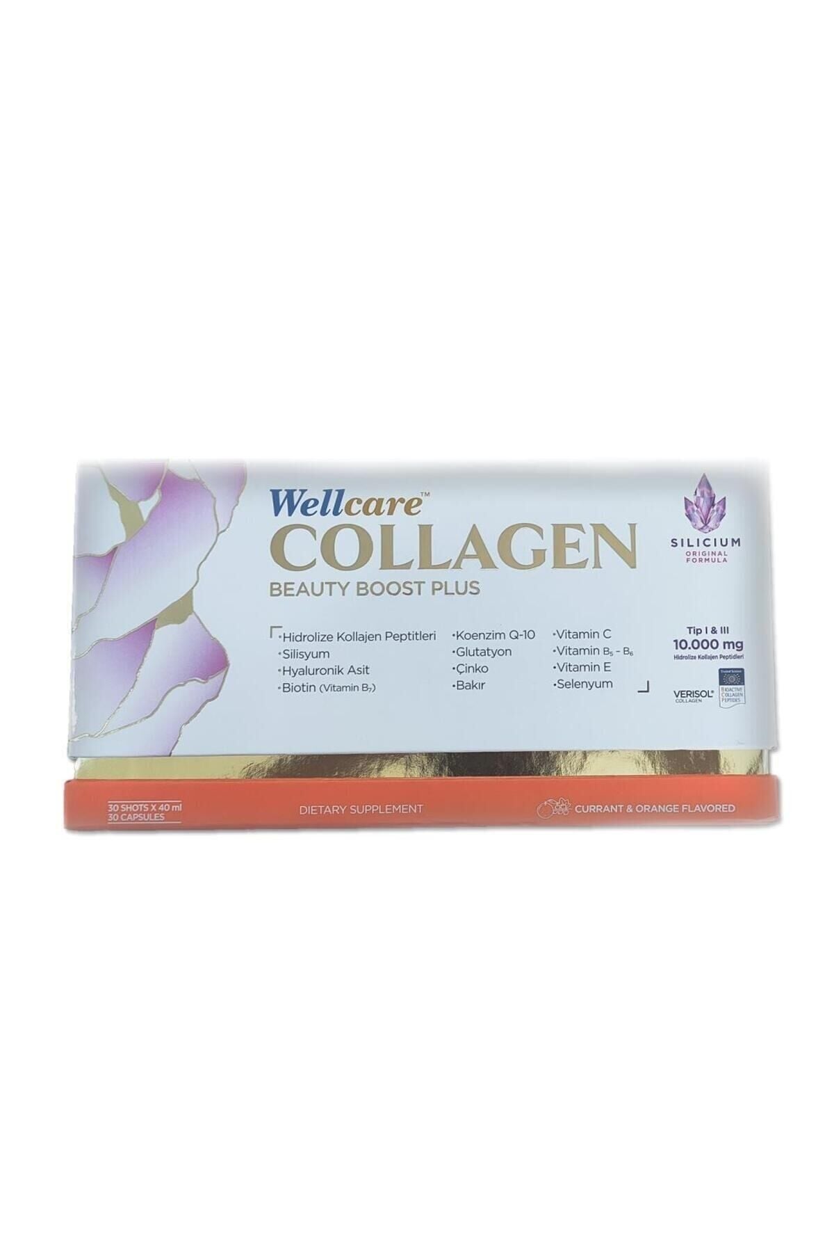 Wellcare Collagen Beauty Plus Frenk Üzümü Portakal Aromalı 30x40 ml Tüp 8699680650036