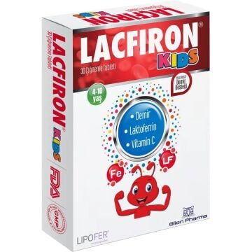 Glion Pharma Lacfiron KIDS Çiğneme 30 Tablet