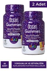 Ocean Gummies Multivitamin 2.si %50 İndirimli 60+60 Çiğnenebilir Jel Form