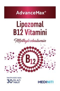 MEDİNİTİ Mediniti AdvanceMax Lipozomal B12 Vitamini 30 Dilaltı Tablet