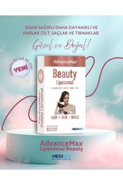 AdvanceMax Beauty Lipozomal Hyaluronik Asit Keratin Biotin Çinko