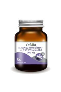 Onvita Magnezyum Sitrat Ve P5p Vitamin B6 200 Mg 60 Tablet