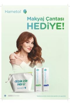 Hametol Cilt Bakım Kremi 30 gr Onarıcı Bakım Kremi 30 gr Makyaj Çantası Hediyeli