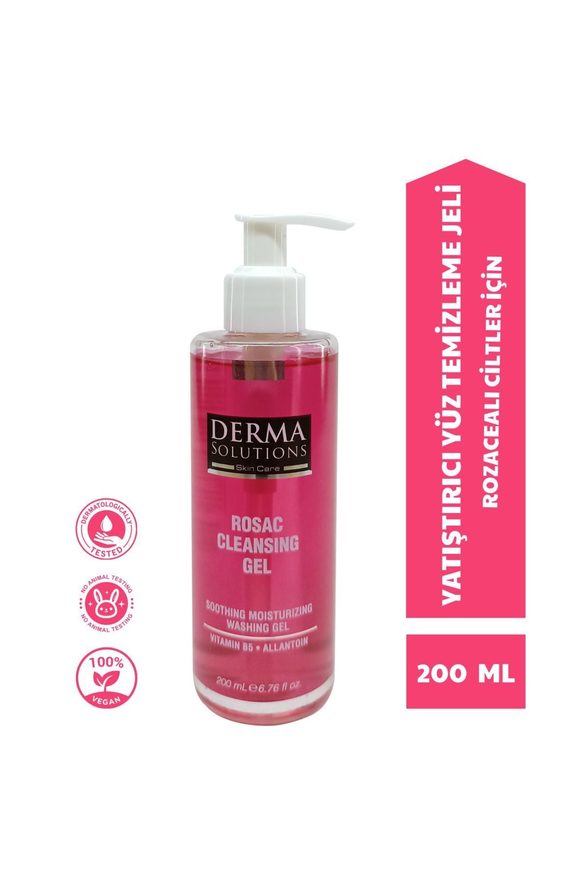 Derma Solutions Rosac Cleasing Gel - Rozacealı Ciltler Için Yatıştırıcı Yüz Temizleme Jeli