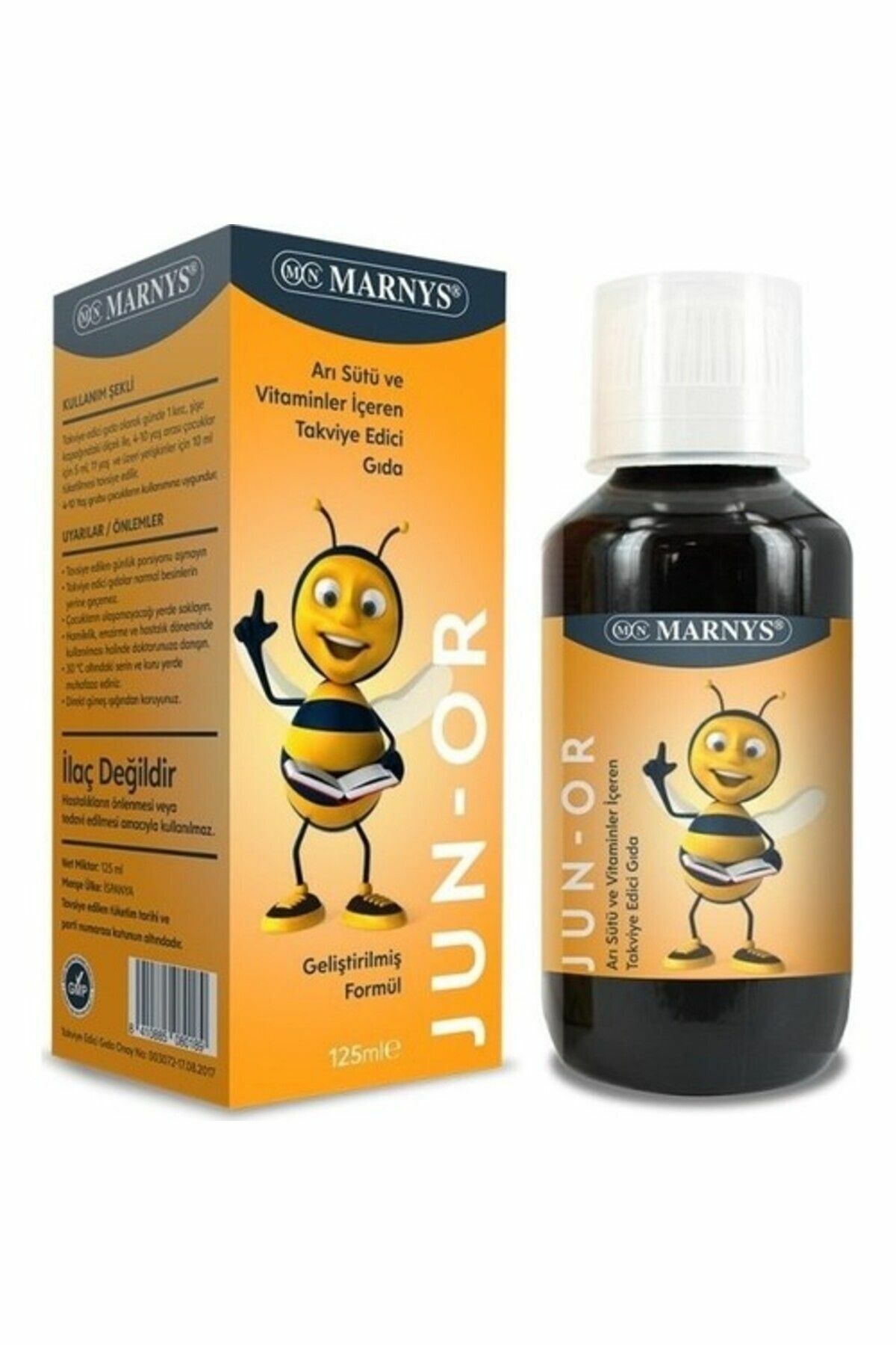 Marnys Junior Multivitamin Arı Sütü Şurubu 125 ml