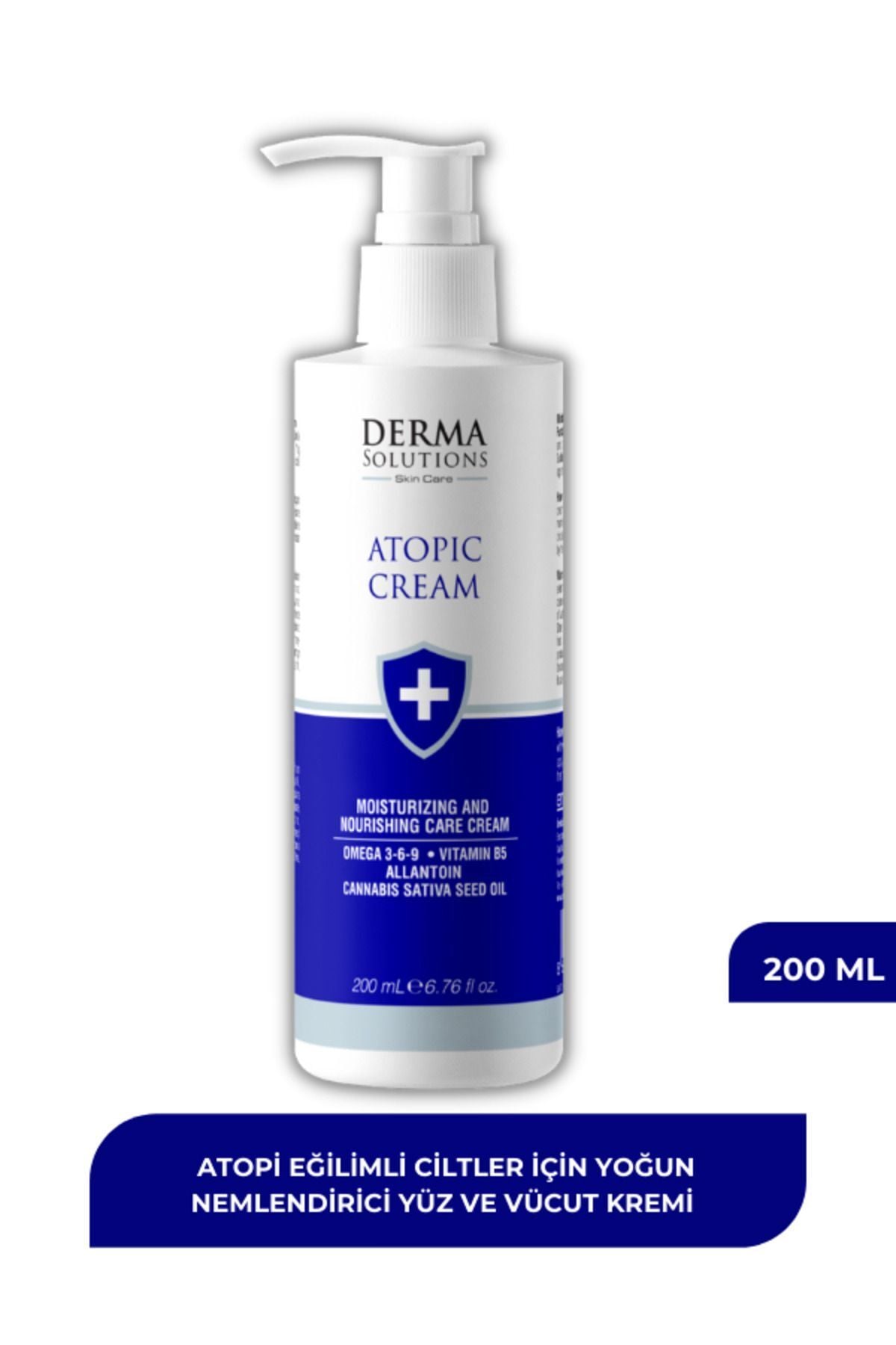 DermaSolutions Atopic Cream - Çok Kuru Ve Atopik Ciltler Için Nemlendirici Krem 200 ml